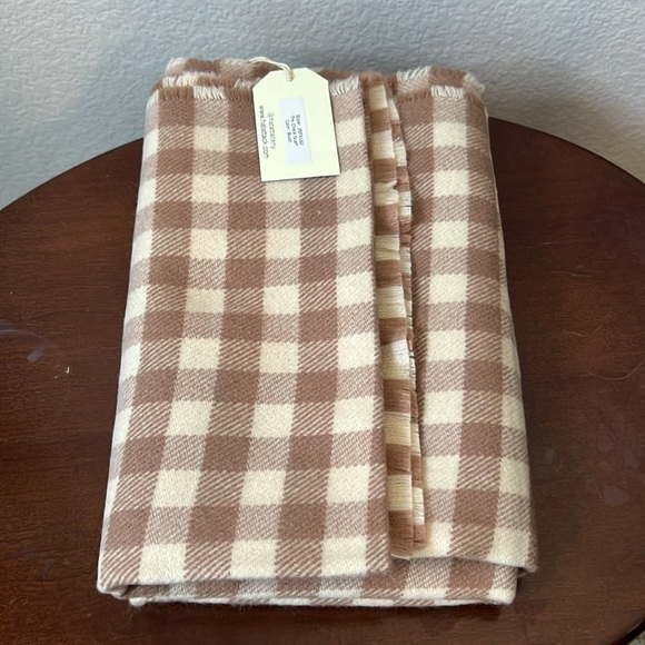 Hat Attack The Check Scarf In Blush - Picture 3 of 5